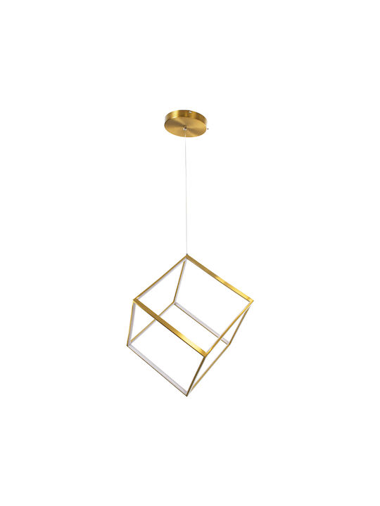 GloboStar Kiboo Hängelampe Gold 40x40x40cm.