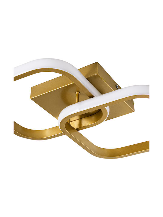 GloboStar Nora Ceiling Mount Light 24cm Gold with Integrated LED