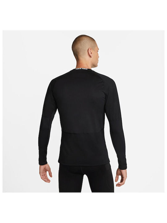 Nike Herren Thermo Langarmshirt Schwarz