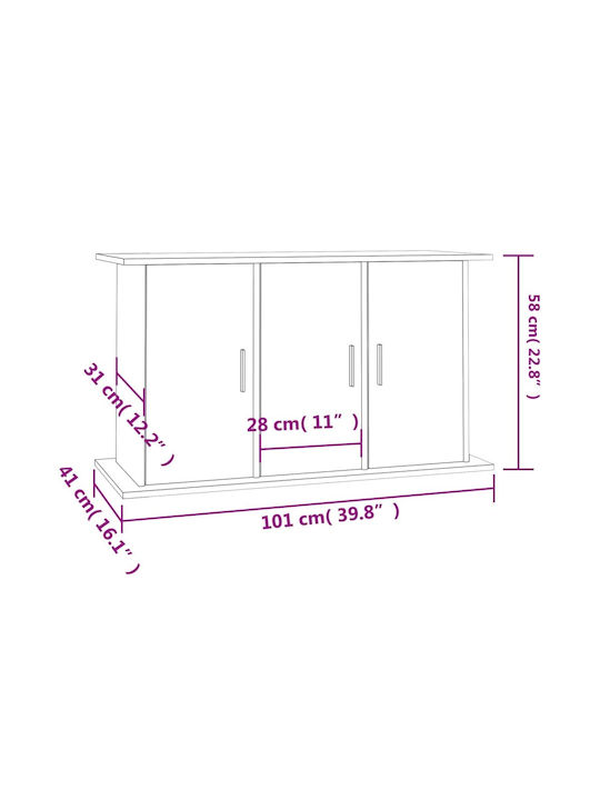 vidaXL Aquarium Stand Βάση Ενυδρείου Ντουλάπι
