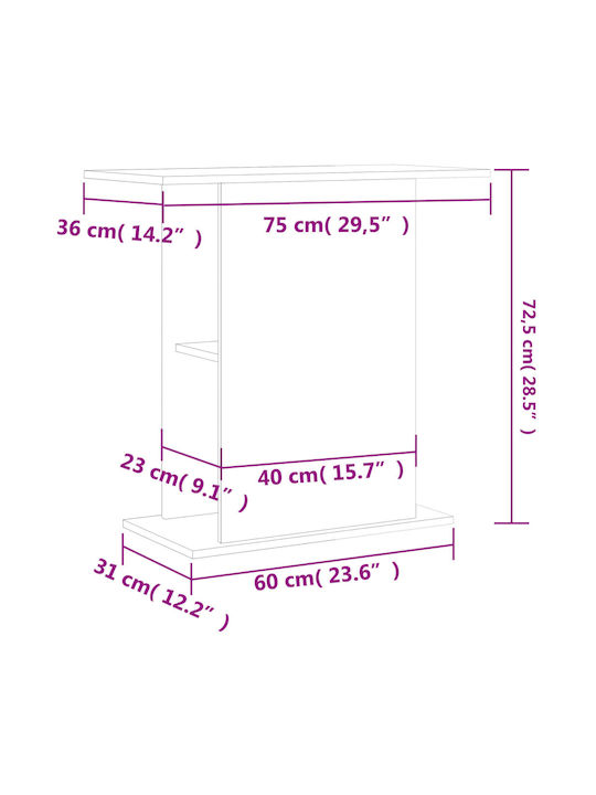 vidaXL Aquarium Stand Βάση Ενυδρείου Ραφιέρα