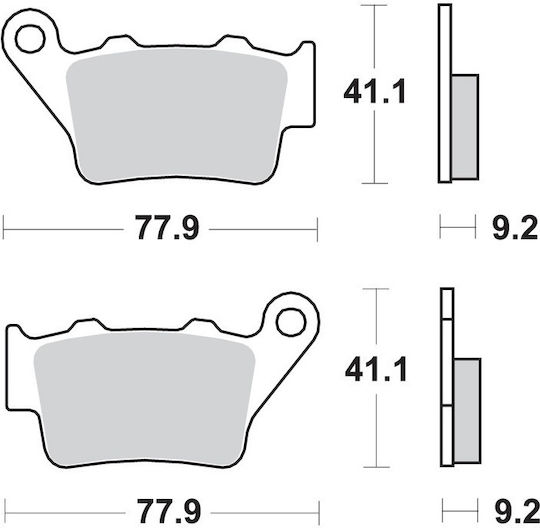 SBS Motorcycle Brake Pads for Aprilia Pegaso 650 Yamaha TT / XT 660