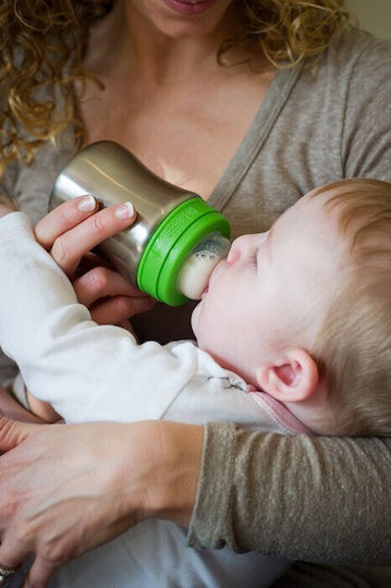 Klean Kanteen Plastic Baby Bottle Anti-Colic With Silicone Teat For 6+ Months 266ml