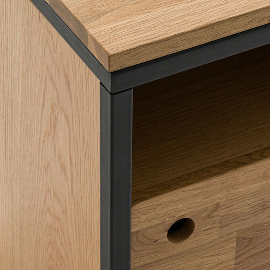 Συρταριέρα Γραφείου από MDF με Ροδάκια Δρυς 40x45x56.5cm