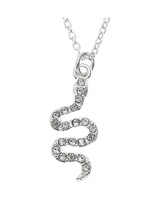 Tatu Moyo Necklace with design Snake from Gold Plated Steel