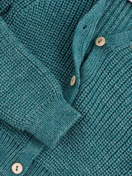 Kids Cardigan Knitted Blue