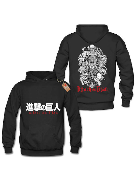 Rock Deal Hoodie Attack on Titan Black