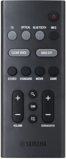 Yamaha SR-B40A Soundbar 2.1 Bluetooth και HDMI 200W με Ασύρματο Subwoofer και Τηλεχειριστήριο Μαύρο