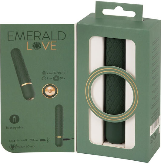 Emerald Love Mini Δονητής Bullet 12.6cm Πράσινος