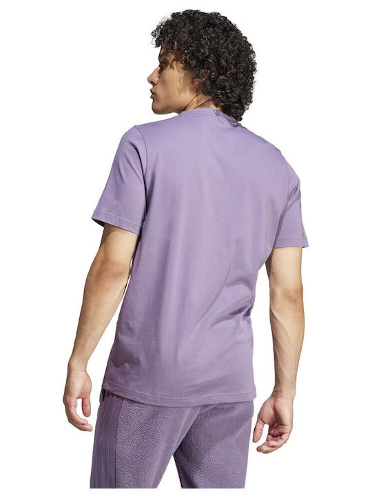 Adidas Men's Short Sleeve Blouse Purple