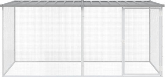 vidaXL Geflügelstall Metallisch L2.03 x B0.98 x H0.9m.