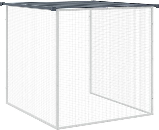 vidaXL Metallic Poultry Coop L2.03 x W0.98 x H0.9m