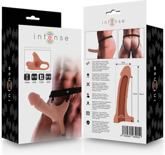 Intense Gurtzeug mit Dildo 16cm in Hautfarbe