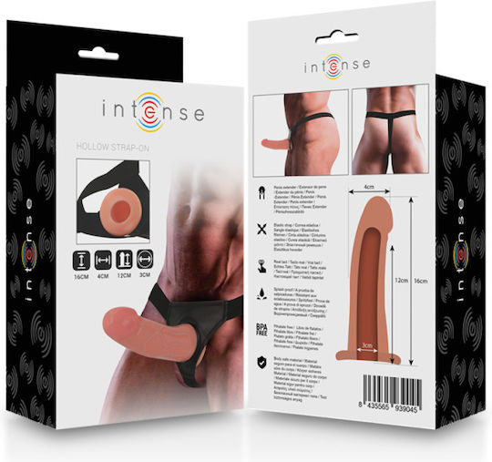 Intense Gurtzeug mit Dildo 16cm in Hautfarbe