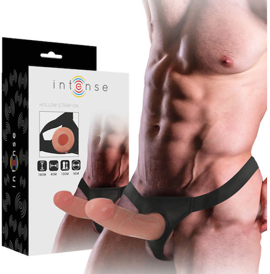 Intense Gurtzeug mit Dildo 16cm in Hautfarbe