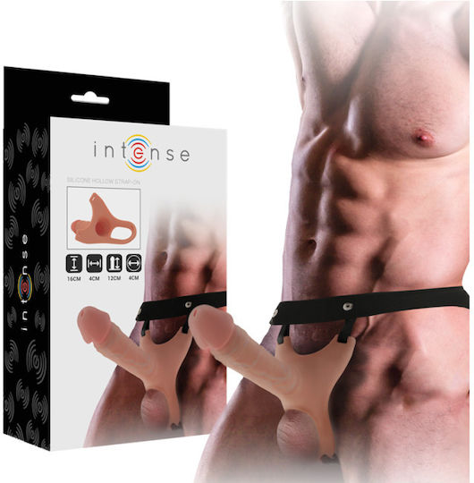 Intense Gurtzeug mit Dildo 16cm in Hautfarbe