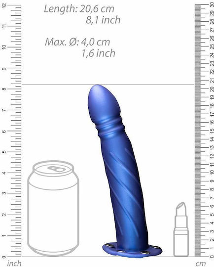 Shots Harnașament cu Dildo în Culoare Albastru