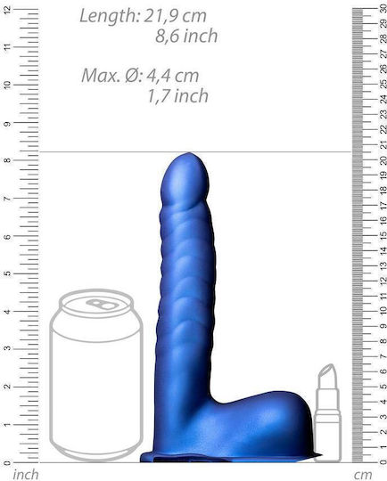 Shots Harness με Dildo σε Μπλε Χρώμα