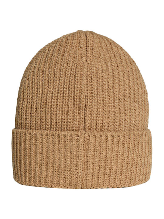 Napapijri Beanie Unisex Σκούφος Πλεκτός σε Μπεζ χρώμα