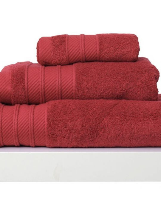 Anna Riska Bath Towel Soft 420392 70x140cm. Red Weight 600gr/m²