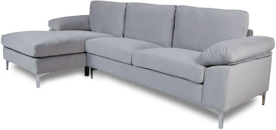 Alex Ecke Sofa mit Rechtecke Ecke Graue 264x132x75cm