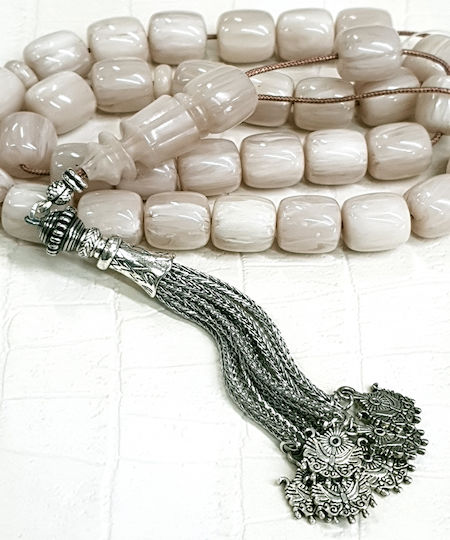 Roloi Komboloi Worry Beads Beige 47cm