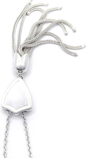 PS Silver Sorgenperlen aus Silber Länge 1.4cm mit Quaste Braun