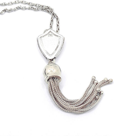 PS Silver Sorgenperlen aus Silber Länge 1.5cm mit Quaste Blau