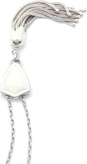 PS Silver Sorgenperlen aus Silber Länge 1.6cm mit Quaste Grün