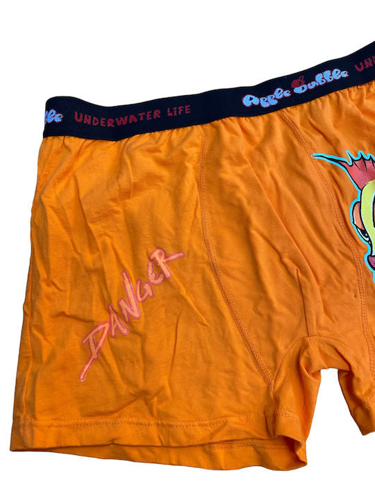 Herren Boxershorts Orange mit Mustern 1Packung