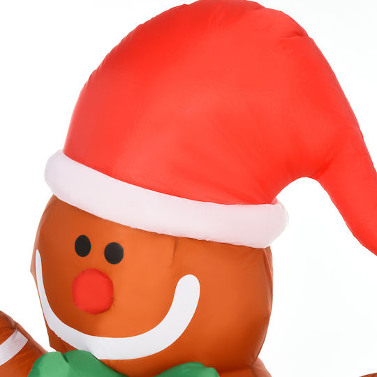 HomCom Illuminated Christmas Plastic Figure Candy Height 183cm
