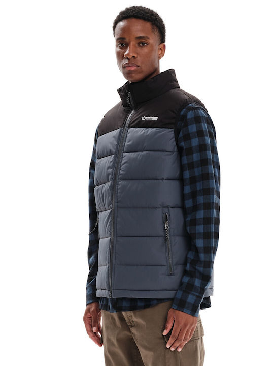Sleeveless Winter Jacket Puffer Waterproof Dark Grey