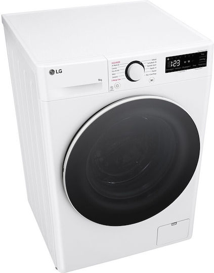 LG Πλυντήριο Ρούχων 9kg με Τεχνολογία Ατμού 1400 Στροφών TurboWash F4R5009TSWW