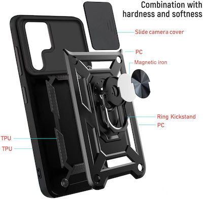 Bodycell Armor Slide Back Cover Πλαστικό Ασημί (Galaxy A34)