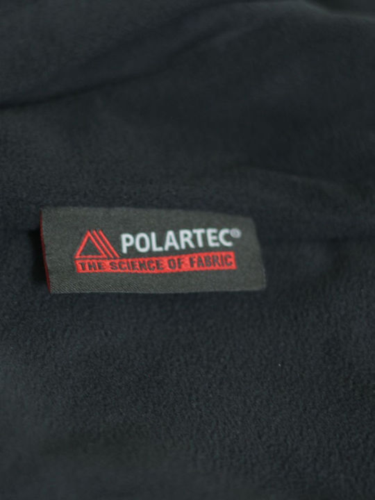 HomeSafe Herren Fleecejacke mit Kapuze Schwarz