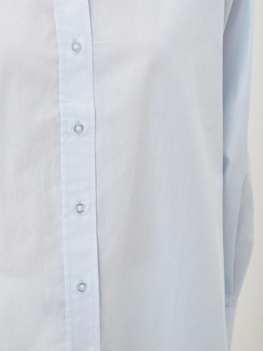 Women's Long Sleeve Shirt Light Blue