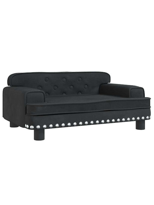 vidaXL Sofa Dog Bed Black 70x45cm.