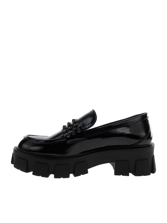 Cable Damen Mokassins in Schwarz Farbe