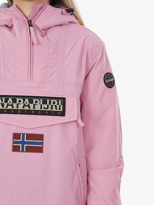 Rainforest Women's Short Puffer Jacket for Winter Pink