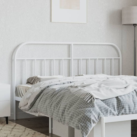 vidaXL Metallic White Bed Headboard 187x100cm