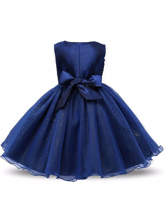 TakTakBaby Kids Dress Tulle Sleeveless Navy Blue