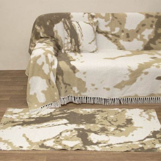 Viopros Χαλί Ορθογώνιο Μπεζ 65x140cm