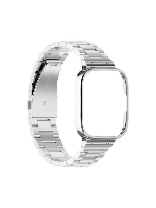 Stainless Steel Protective Frame Curea Oțel inoxidabil Argintiu (Redmi Watch 3 Active )