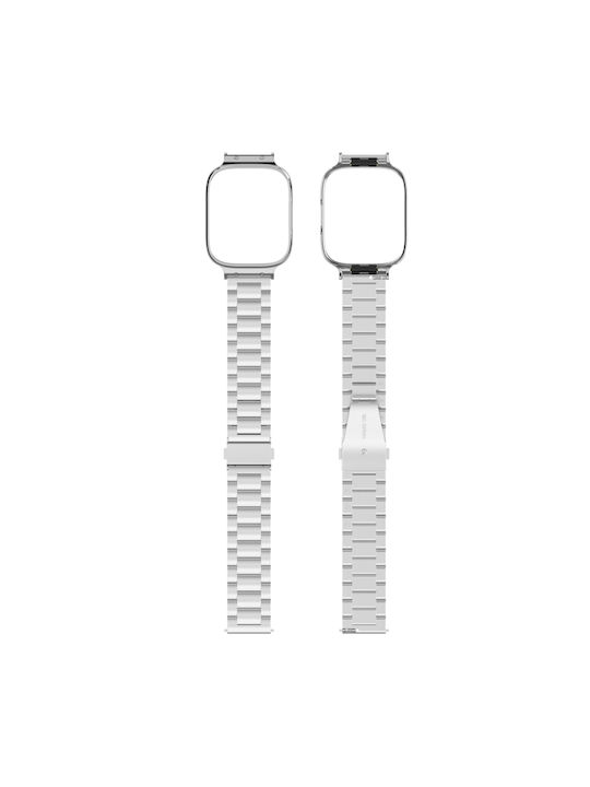 Stainless Steel Protective Frame Curea Oțel inoxidabil Argintiu (Redmi Watch 3 Active )