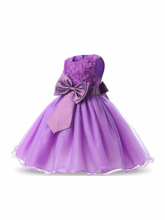 Children's Dress Sleeveless Tulle Pink