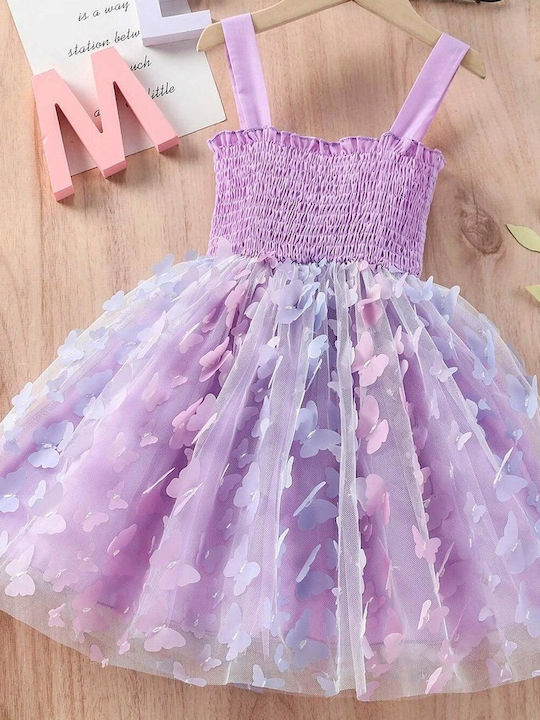 TakTakBaby Kids Dress Tulle Sleeveless Lilac