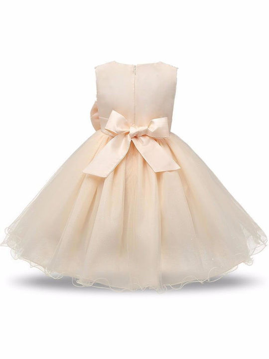 TakTakBaby Kids Dress Tulle Sleeveless Ecru