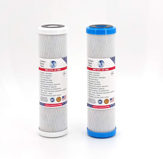 Pentair 3GSL-10 DUO Wasserfiltrationssystem Unter der Spüle mit Ersatzfilter Pentek WE-CTO-10 5μm, Pentek WE-CTO-10 5μm