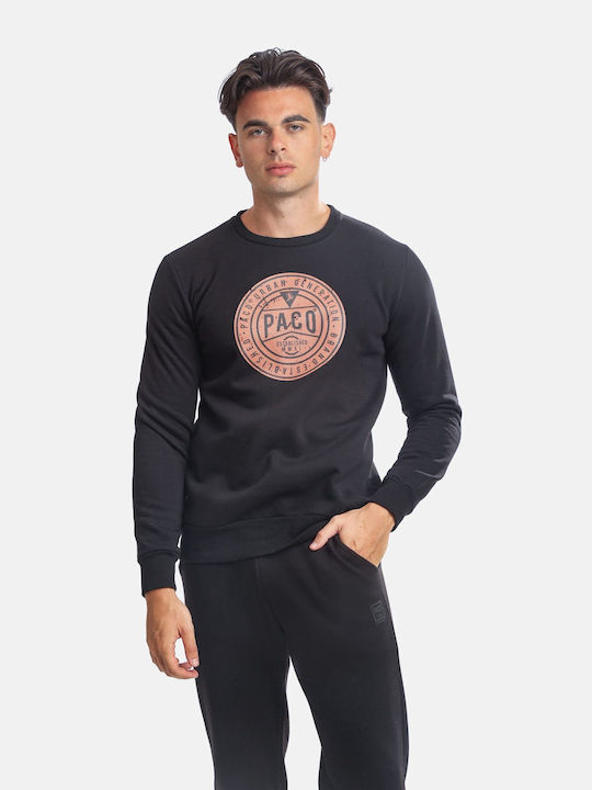 Paco & Co Herren Sweatshirt Schwarz