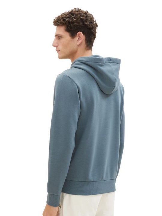 Tom Tailor Herren Sweatshirt mit Kapuze Blau